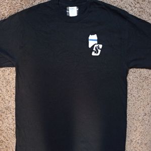 Port & Company Mens Crew Neck T shirt Medium Black